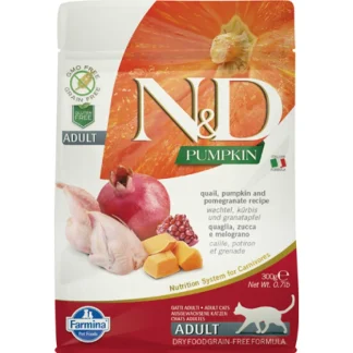 Natural & Delicious Quaglia, Zucca & Melograno Grain Free - 300GR