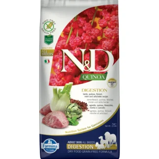 Natural & Delicious All Breed Quinoa Digestion Agnello Grain Free - 7KG