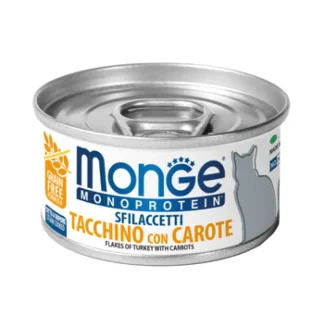 Monoproteico Sfilaccetti Tacchino con Carote - 80GR