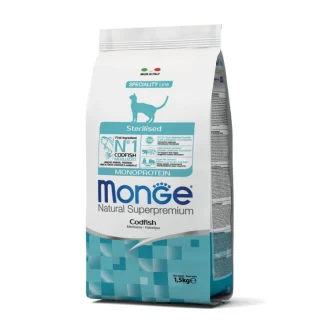 Natural Superpremium Sterilised Monoprotein con Merluzzo - 1,50KG