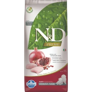 Natural & Delicious Prime Medium & Maxi Puppy Pollo e Melograno - 12KG