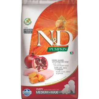 Natural & Delicious Pumpkin Grain Free Puppy Medium & Maxi con Pollo, Zucca e Melograno - 2,50KG