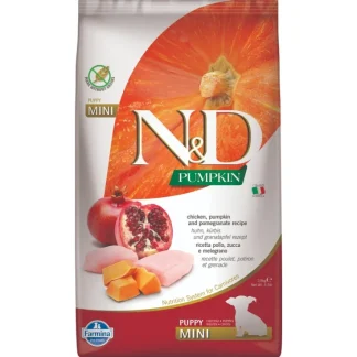 Natural & Delicious Pumpkin Puppy Mini con Pollo, Zucca e Melograno - 2,50KG