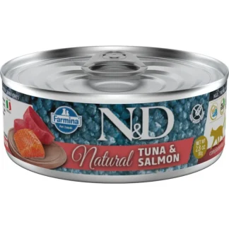 Natural & Delicious Natural Tonno & Salmone - 80GR