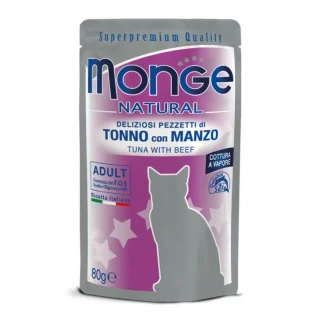 Natural Superpremium Cotti a Vapore con Tonno e Manzo - 80GR