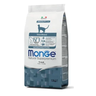 Natural Superpremium Sterilised Monoprotein con Trota - 1,50KG