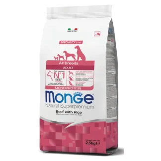Natural Superpremium All Breeds Adult Monoprotein Manzo con Riso - 12KG