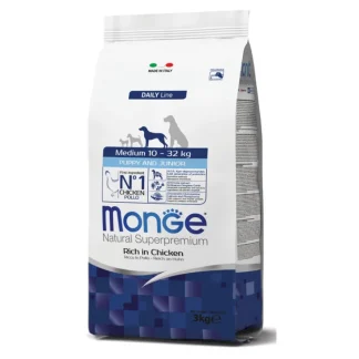 Natural Superpremium Medium Puppy & Junior Ricco di Pollo - 12KG