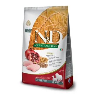Natural & Delicious Ancestral Grain Light Adult Medium/Maxi con Pollo e Melograno - 2,50KG