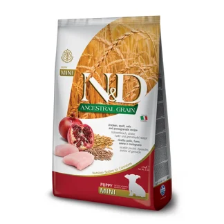 Natural & Delicious Ancestral Grain Puppy Mini con Pollo e Melograno - 2,50KG