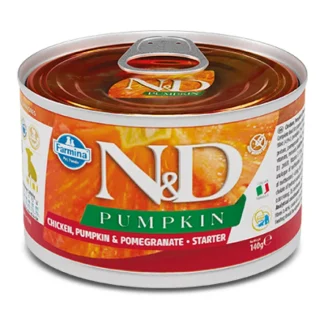 Natural & Delicious Pumpkin Starter Mini con Pollo, Melograno e Zucca - 140GR
