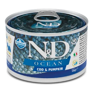 Natural & Delicious Ocean MIni con Merluzzo e Zucca - 140GR