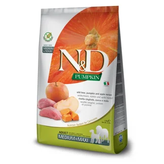 Natural & Delicious Pumpkin Grain Free Adult Medium & Maxi con Cinghiale, Zucca e Mela - 12KG