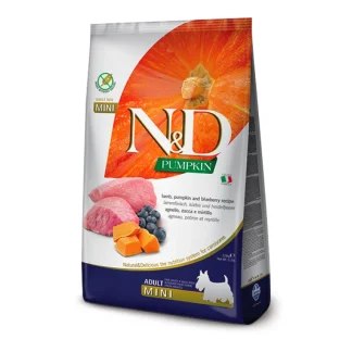 Natural & Delicious Pumpkin Grain Free Adult Mini con Agnello, Zucca e Mirtillo - 2,50KG