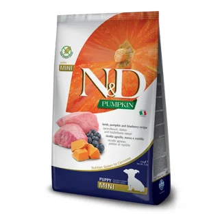 Natural & Delicious Pumpkin Grain Free Puppy Mini con Agnello, Zucca e Mirtillo - 2,50KG