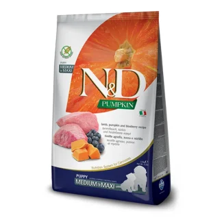 Natural & Delicious Pumpkin Grain Free Puppy Medium & Maxi con Agnello, Zucca e Mirtillo - 2,50KG