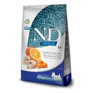 Natural & Delicious Ocean Adult Mini con Merluzzo, Zucca e Arancia - 800GR