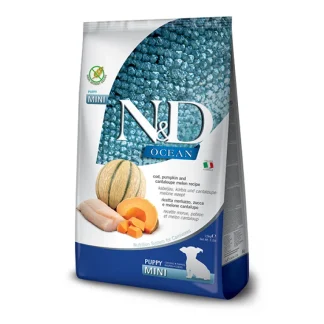 Natural & Delicious Mini Ocean Puppy con Merluzzo, Zucca e Cantalupo - 2,50KG