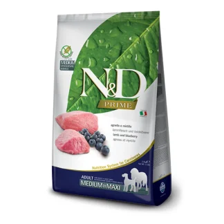 Natural & Delicious Prime Medium Maxi Agnello e Mirtillo - 12KG