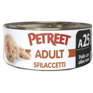 Natura Sfilaccetti di Pollo con Olive Nere - 70GR