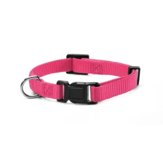 RECORD COLLARE NYLON CON CLIP ROSA 2,5X4