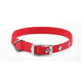 RECORD COLLARE NYLON CON FIBBIA ROSSO 1,