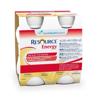 Nestlé Health Science Resource Energy Vaniglia Bevanda Ipercalorica E Iperproteica 4 x200ml