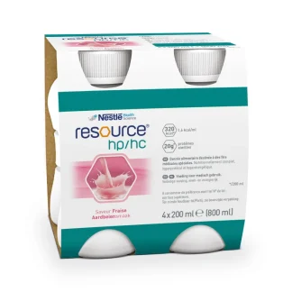 Nestlé Health Science Resource HP/HC Fragola Bevanda Ipercalorica E Iperproteica 4 x200ml