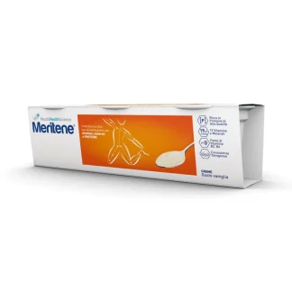 Nestlé Health Science Meritene Forza e Vitalità Creme Vaniglia Dessert Iperproteico E Ipercalorico Facile Da Deglutire 3 x125g