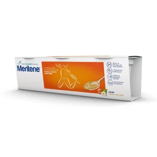Nestlé Heath Science Meritene Forza e Vitalità Creme Nocciola Dessert Iperproteico E Ipercalorico Facile Da Deglutire 3x125g