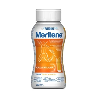 Nestlé Health Science Meritene Forza e Vitalità Drink Albicocca Bevanda Proteica Con Vitamine E Minerali 200ml