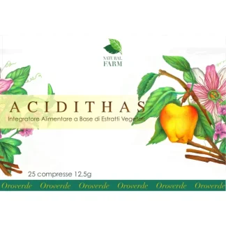 Natural Farm Acidithas Integratore Alimentare  25 Compresse