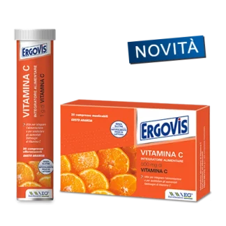Ergovis Vitamina C Integratore Alimentare 500mg 20 Compresse Masticabili