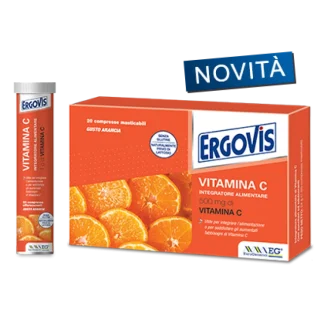 Ergovis Vitamina C 1000mg Integratore Alimentare 20 Compresse Effervescenti