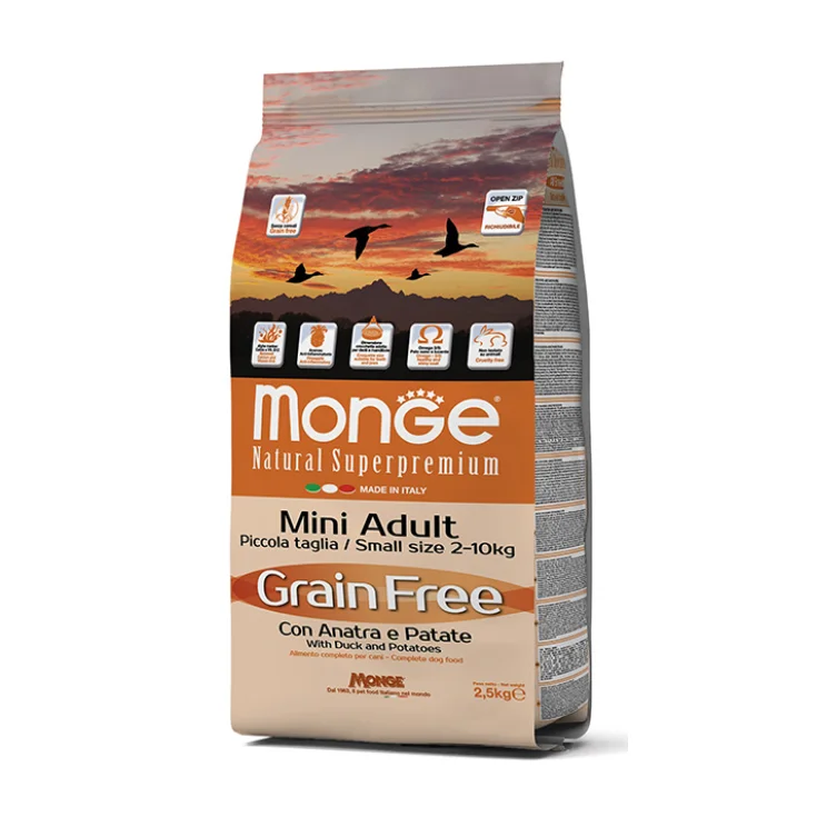 BWild Grain Free Adult Mini Anatra e Patate - 2,50KG