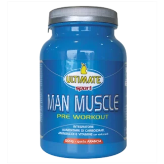 Ultimate Man Muscle Pre Workout Gusto Arancia 500gr