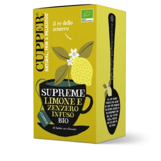 Infuso Biologico con Limone e Zenzero Cupper® 20 Bustine