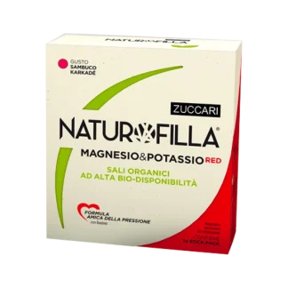 Naturofilla® Magnesio&Potassio Red Gusto Sambuco-Karkadè Zuccari 14 Stick