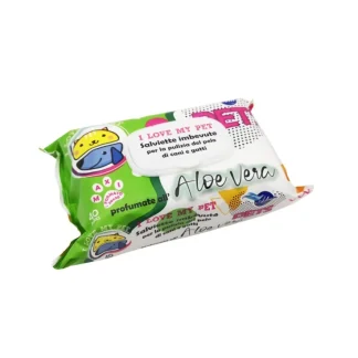 A+CURE® PET SALVIETTE ALOE VERA 40 Pezzi