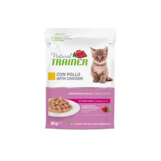 Natural Kitten & Young Pollo Bocconcini in Salsa - 85GR