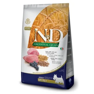 Natural & Delicious Spirulina Adult Mini  con Agnello, Spirulina e Bacche di Goji - 2KG