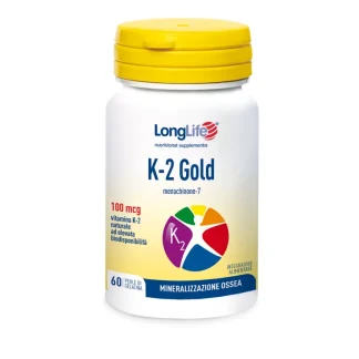 K-2 Gold 100mcg LongLife 60 Perle Di Gelatina
