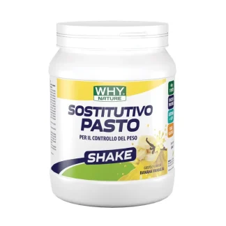 Sostitutivo Pasto Shake Banana-Vaniglia WHY Nature 480g