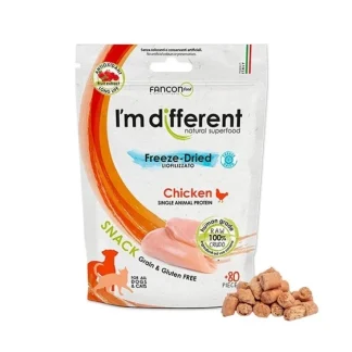 Snack Liofilizzato a Base di Carne Cruda di Pollo - 40 Gr. - 80 pezzi
