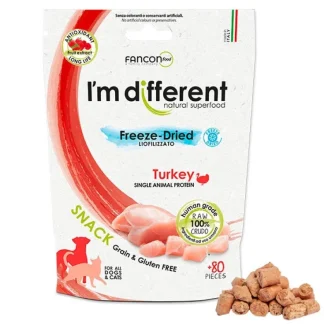 Snack Liofilizzato Solo a Base di Tacchino - 40 Gr. - 80 pezzi