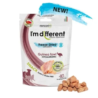 Snack Liofilizzato a Base di Carne Cruda di Faraona - 40 Gr. - 80 pezzi