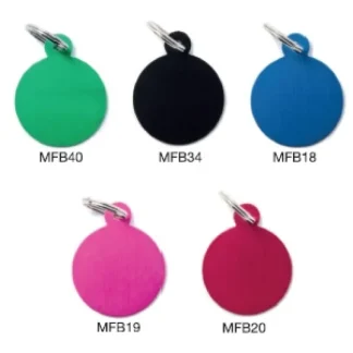 Medaglietta Basic Cerchio Grande Alluminio - Rosa