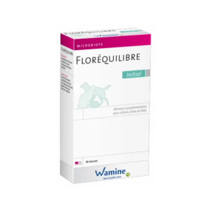 Floréquilibre Initial – Microbiota support – Dogs, cats and NAC – 30 capsules – WAMINE