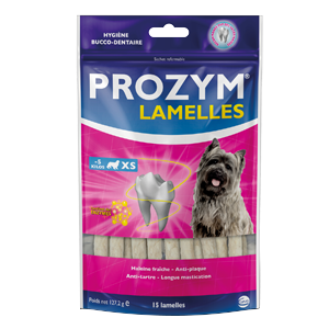 Prozym – Fresh breath and plaque – Dog XS – less than 5 kg – 15 strips – CEVA