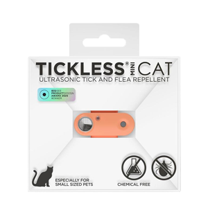 Tickless – Mini cat – Hot Peach – Cat – Ultrasonic tick repellent – ​​PROTECTONE